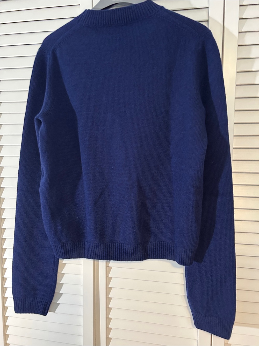 Louis Vuitton Cobalt Blue Crewneck Sweater with LV Monogram - Picture 4 of 6